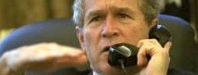 Bush hört Gerüchte im Internetz